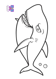 דף צביעה כריש